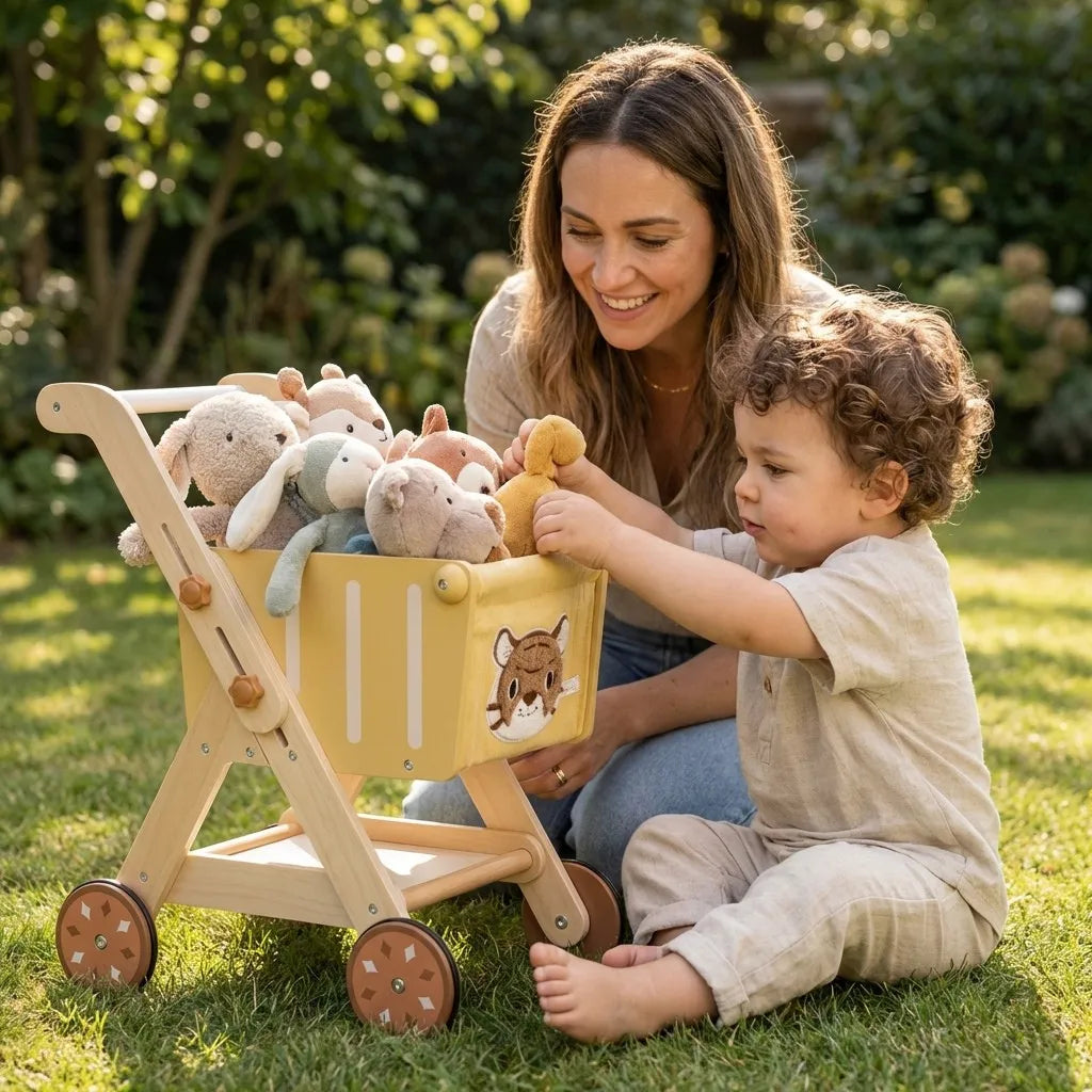 Wooden Push Cart
