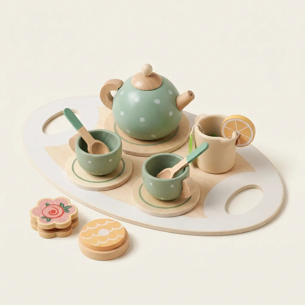Wooden Play Tea Set