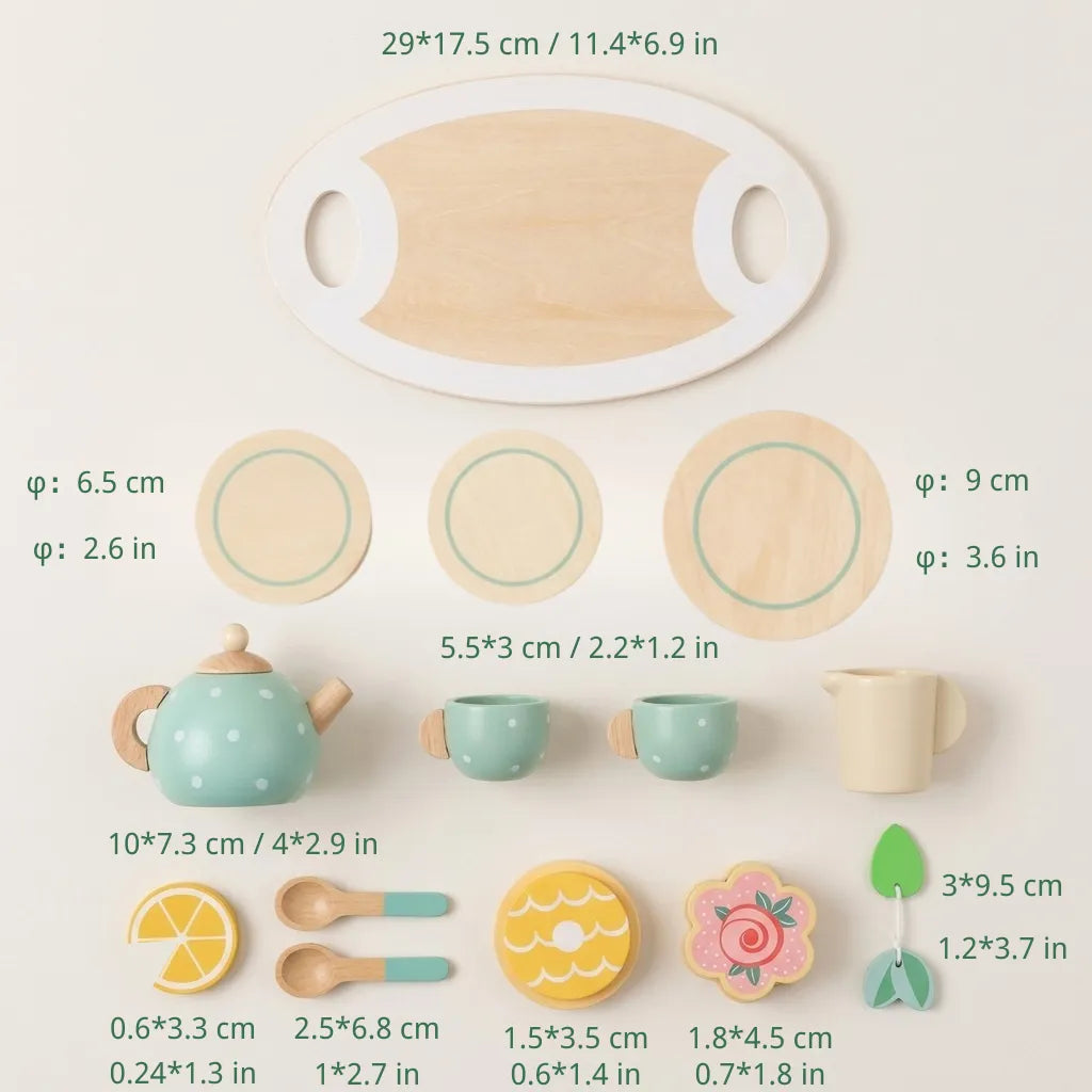 Wooden Play Tea Set