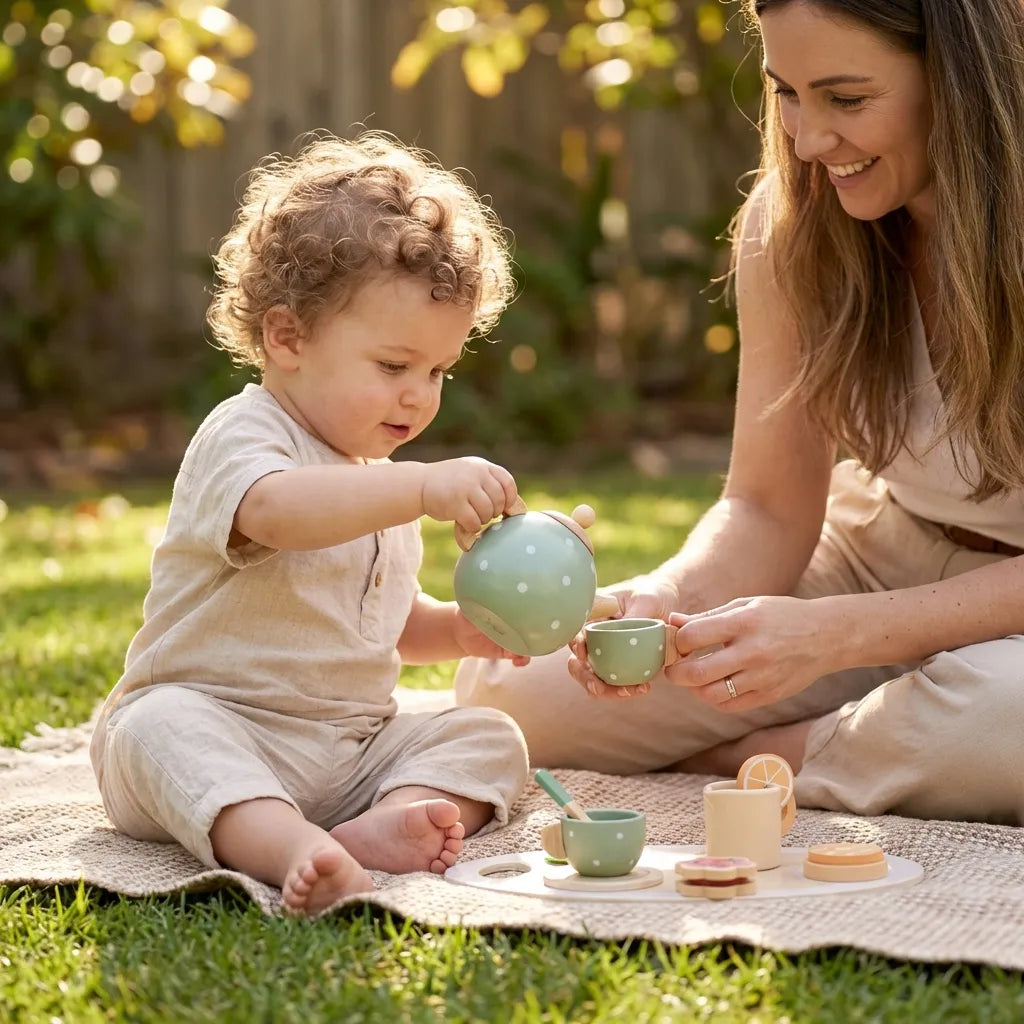 Wooden Play Tea Set