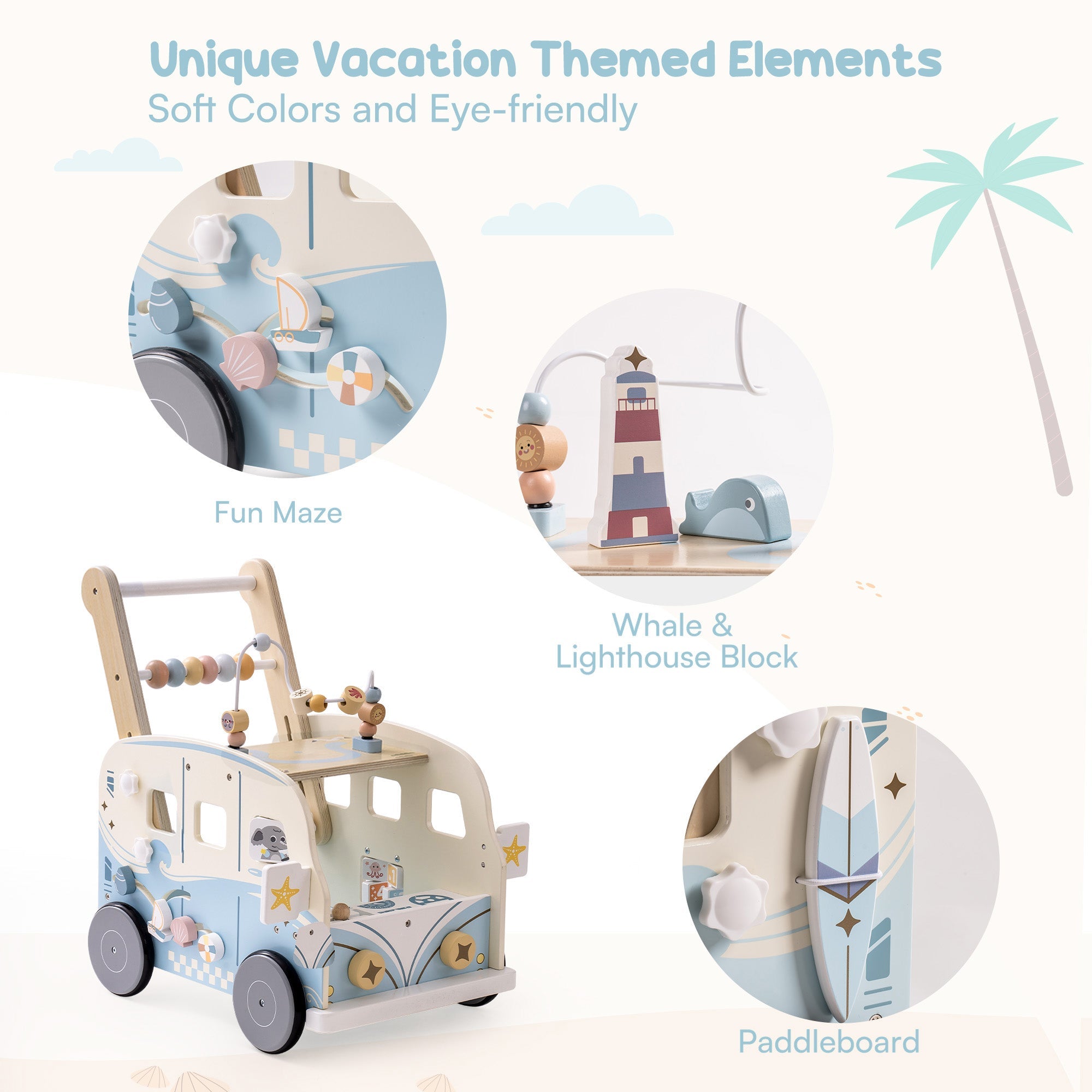 Adventure Bus Baby Walker