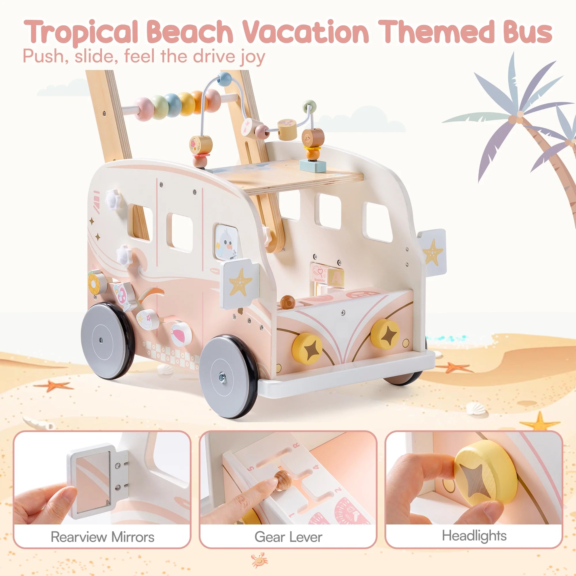 Adventure Bus Baby Walker