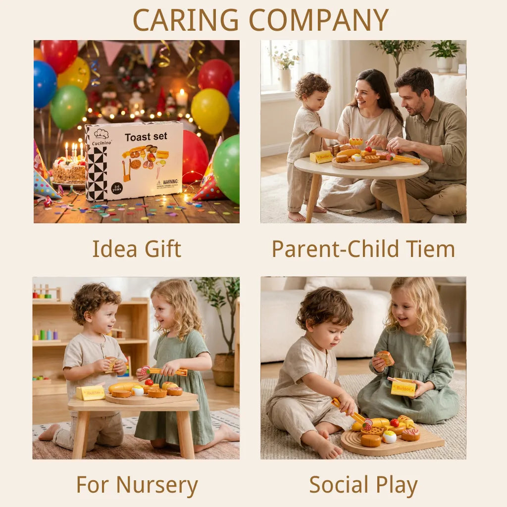 Wooden Play Food Set