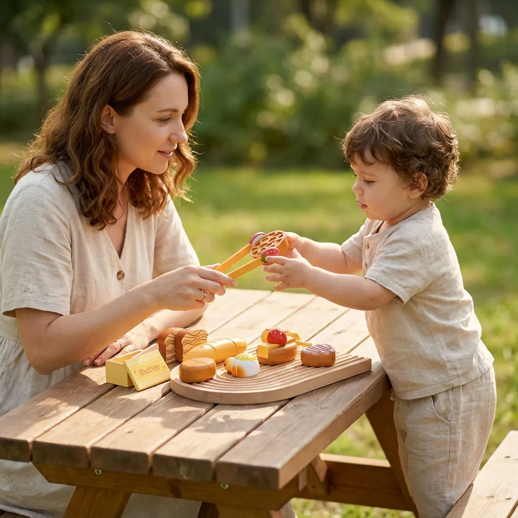 Wooden Play Food Set