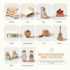 Wooden Camping RV Set