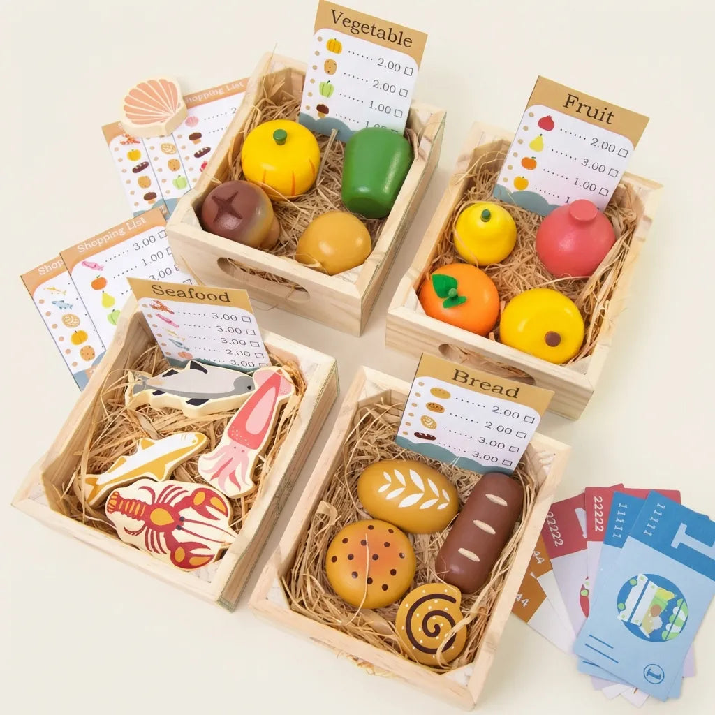 Wooden Play Food Set