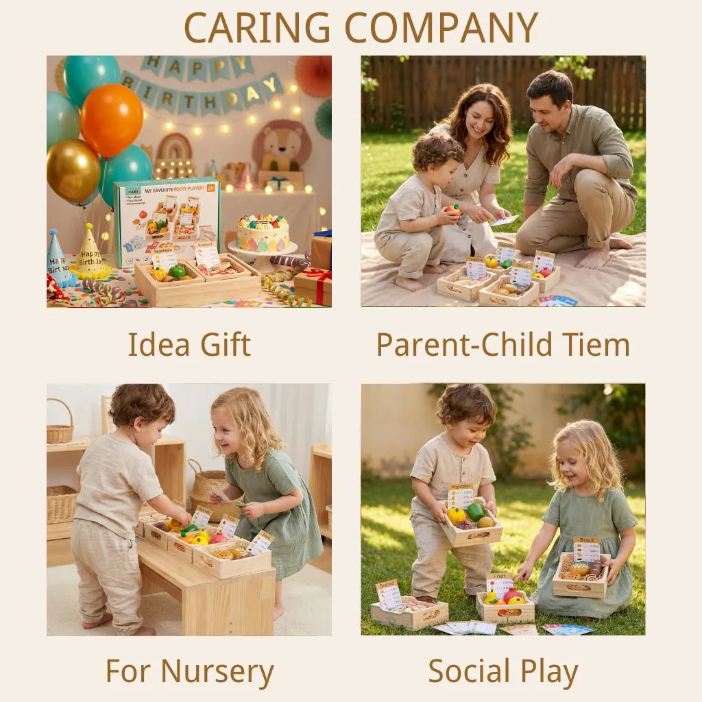Wooden Play Food Set