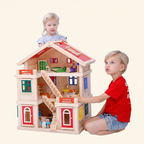 3-Tier Wooden Dollhouse