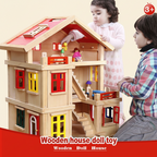 3-Tier Wooden Dollhouse