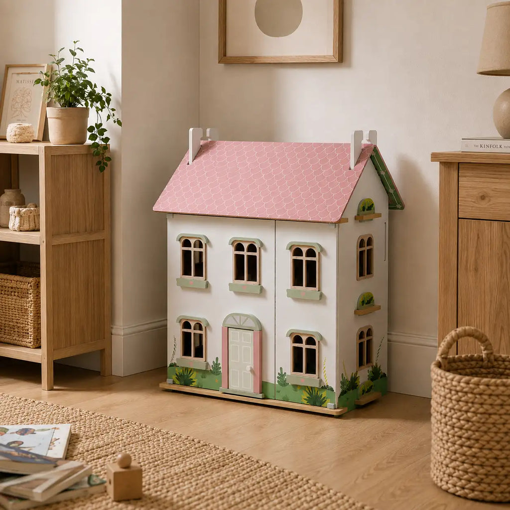 3-Level Wooden Dollhouse