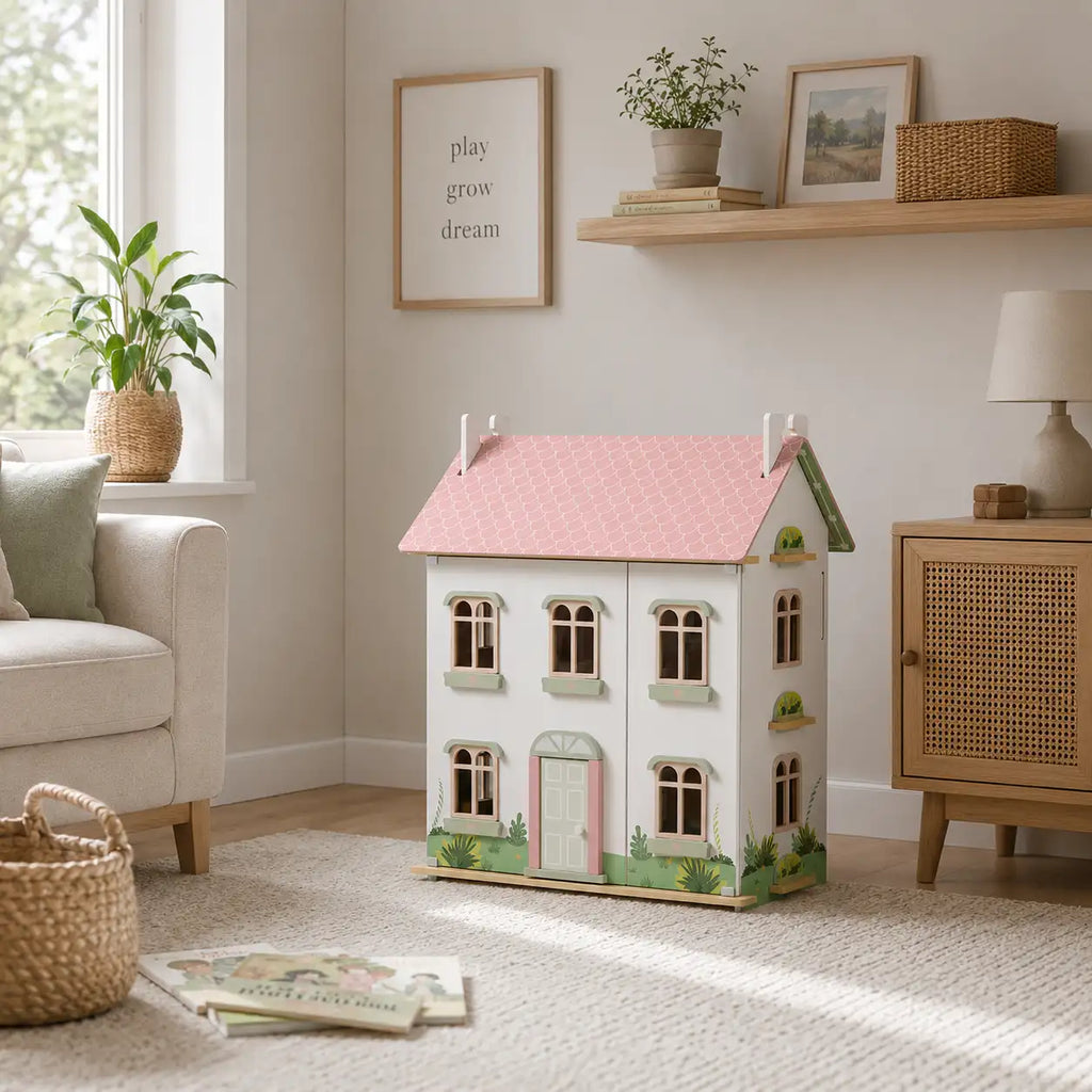 3-Level Wooden Dollhouse