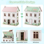 3-Level Wooden Dollhouse