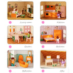 3-Story Wooden Dollhouse
