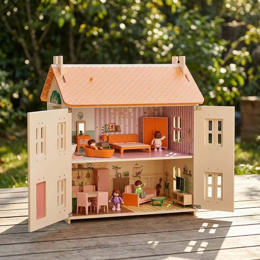 3-Story Wooden Dollhouse