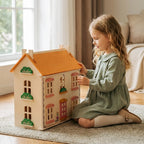 3-Story Wooden Dollhouse