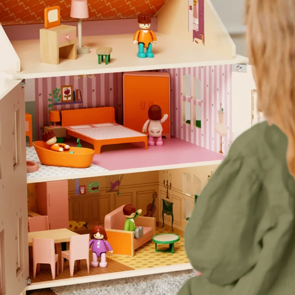 3-Story Wooden Dollhouse