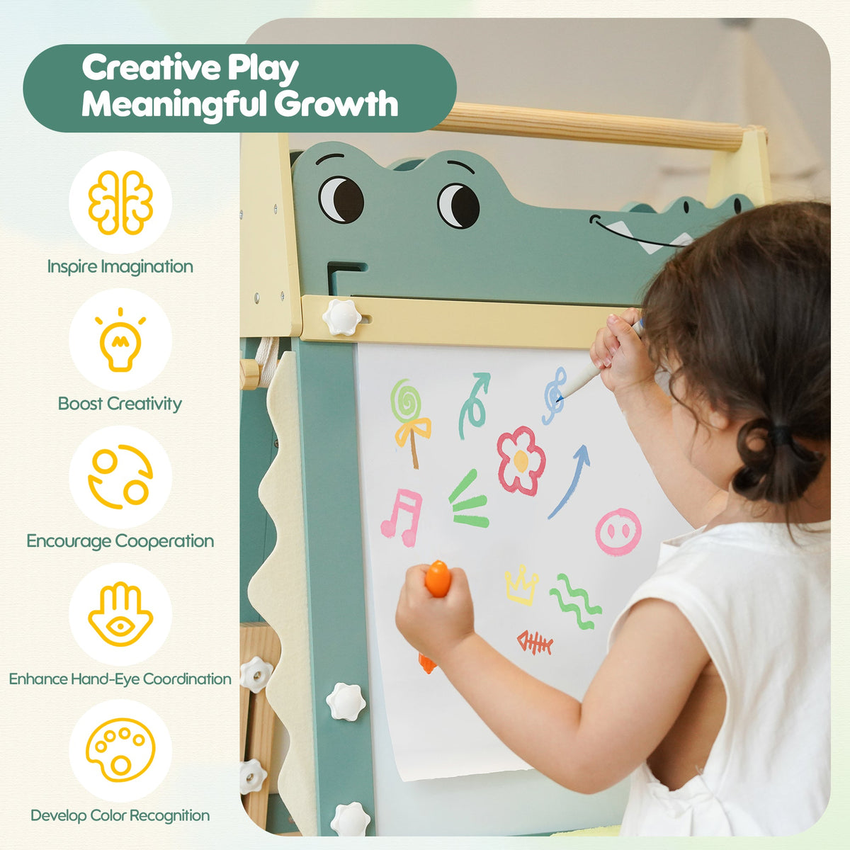 Wooden Kids Easel