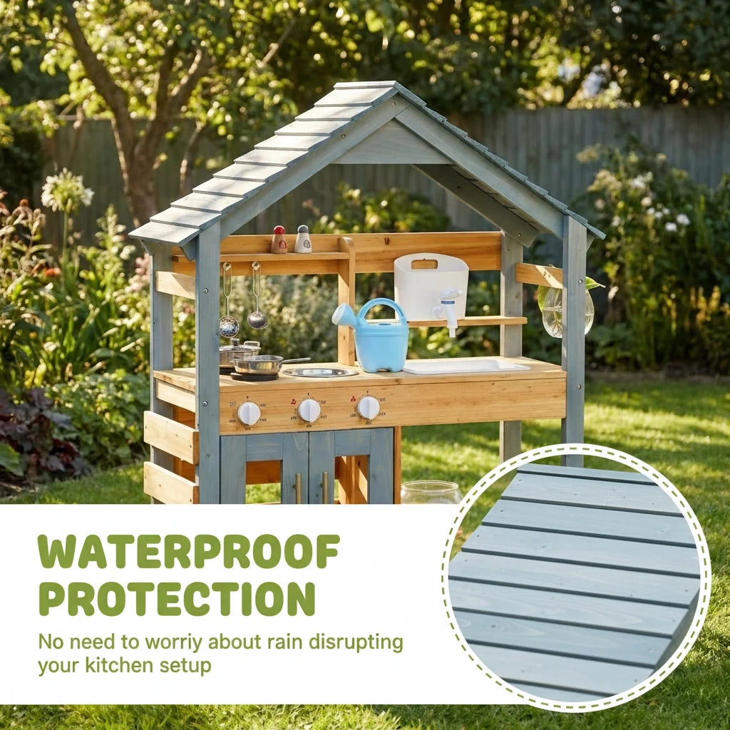 Outdoor Wooden Kitchen