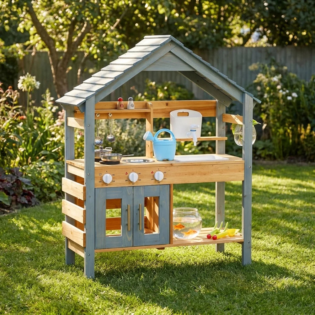 Outdoor Wooden Kitchen