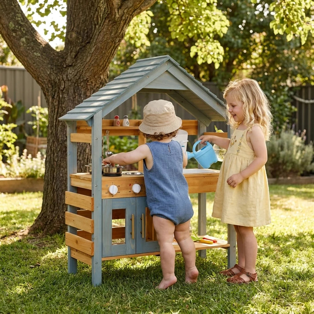 Outdoor Wooden Kitchen