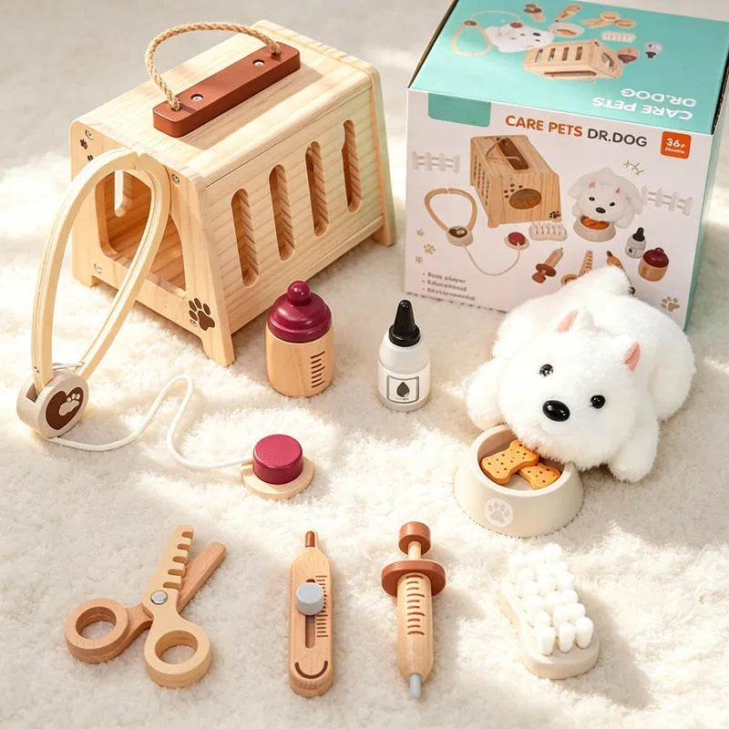 Wooden Pet Vet Set