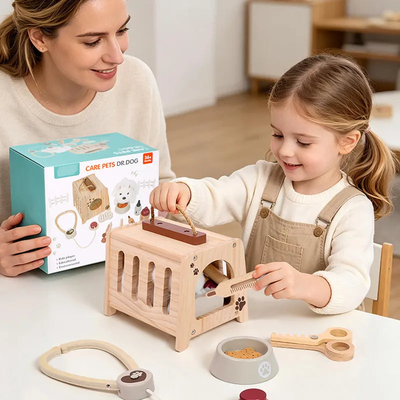 Wooden Pet Vet Set