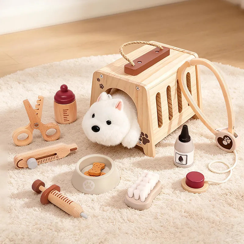 Wooden Pet Vet Set