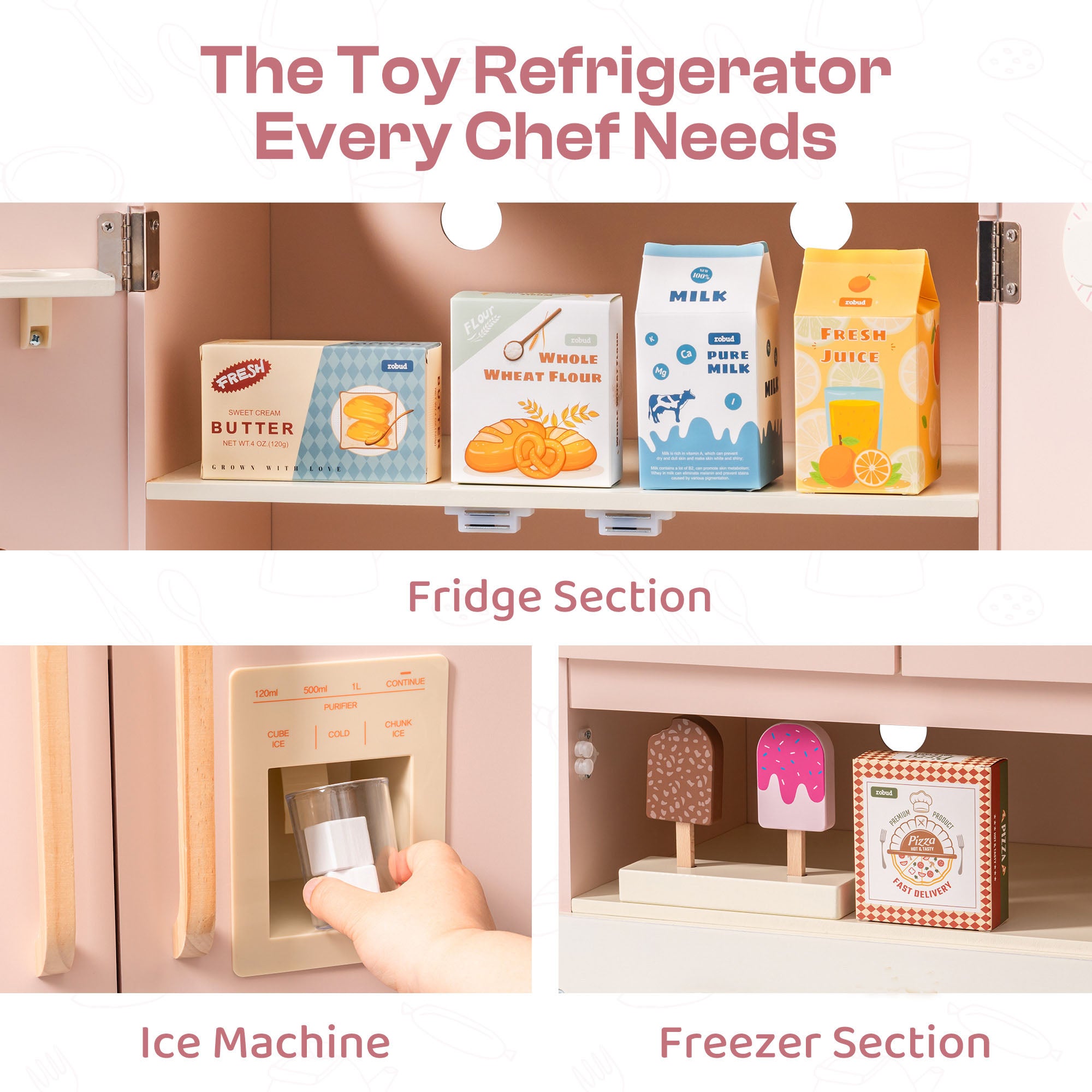 Pink Play Refrigerator