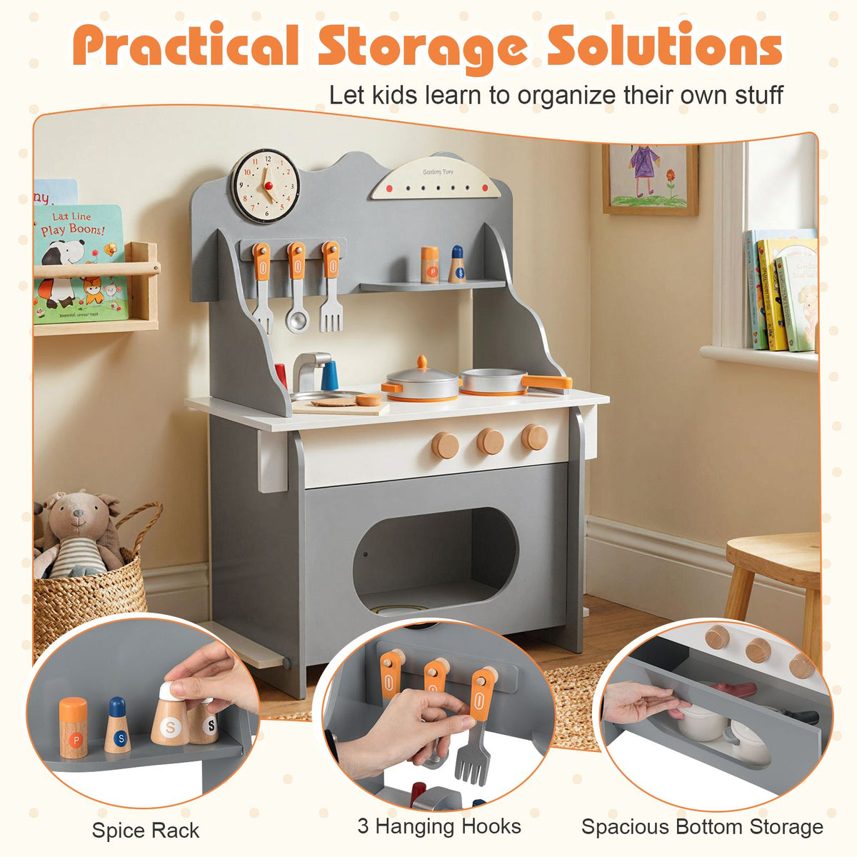 Wooden Play Kitchen