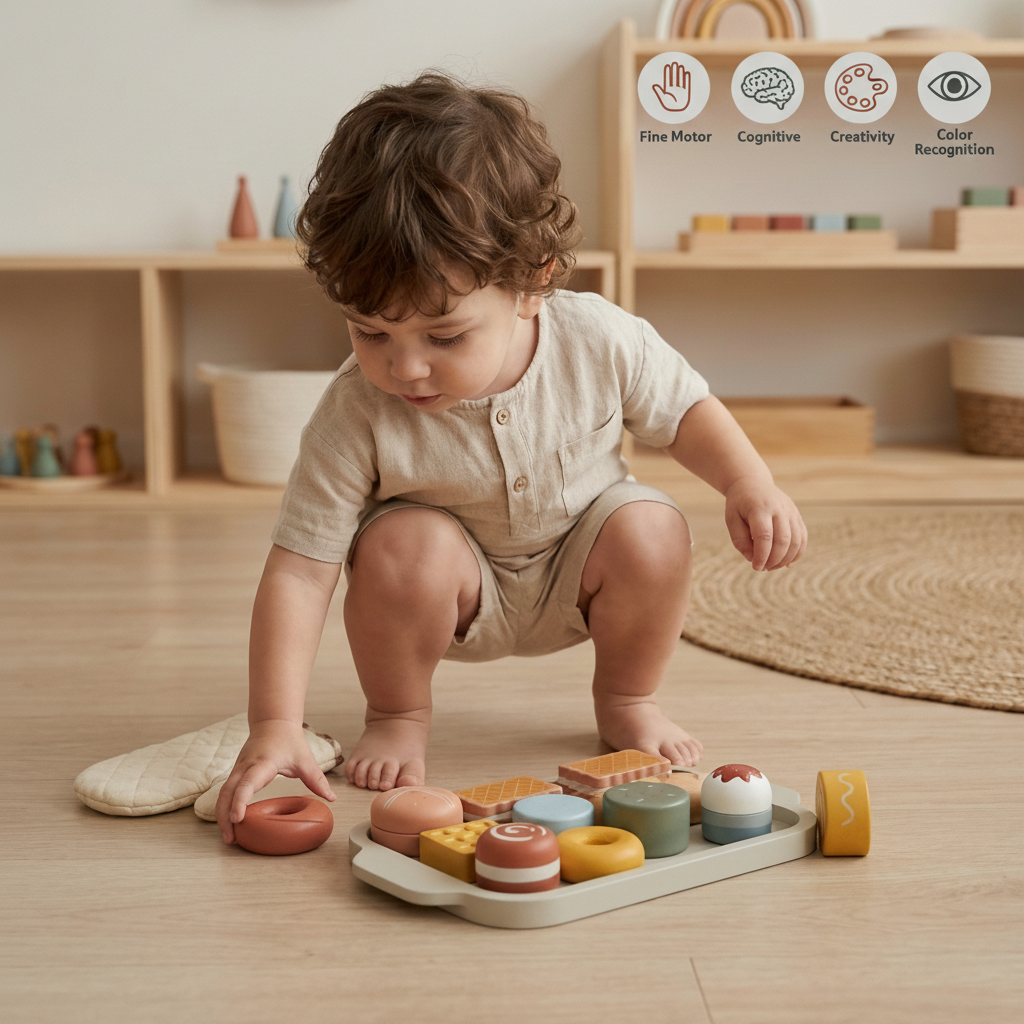 Wooden Play Food Set
