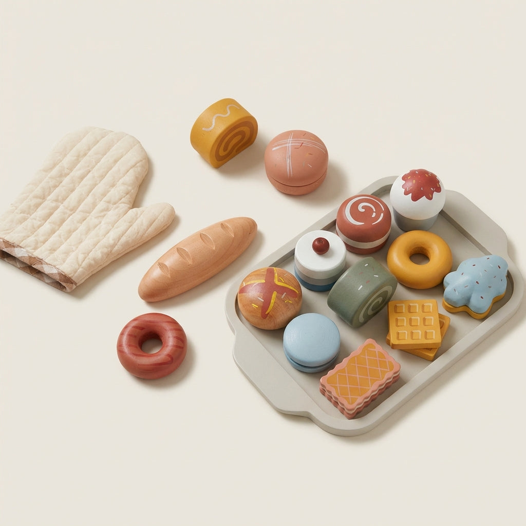 Wooden Play Food Set