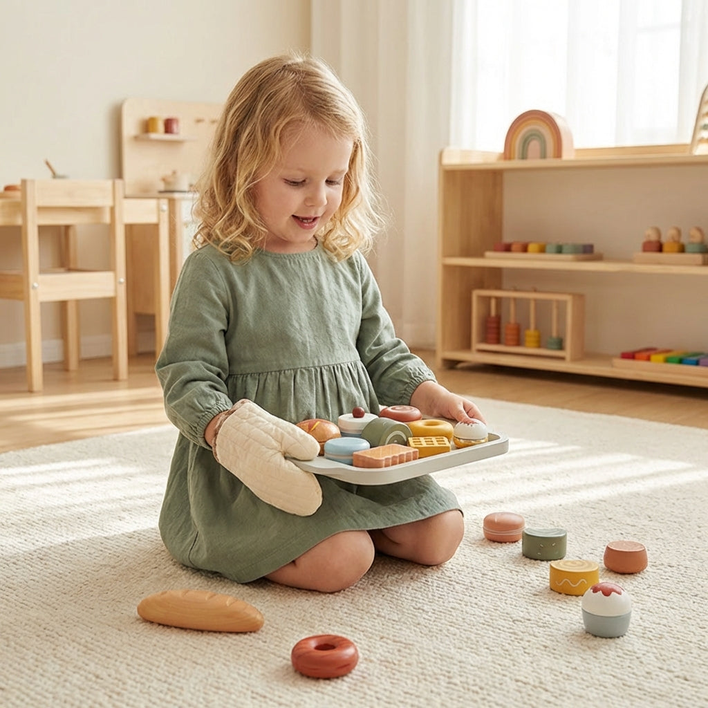 Wooden Play Food Set