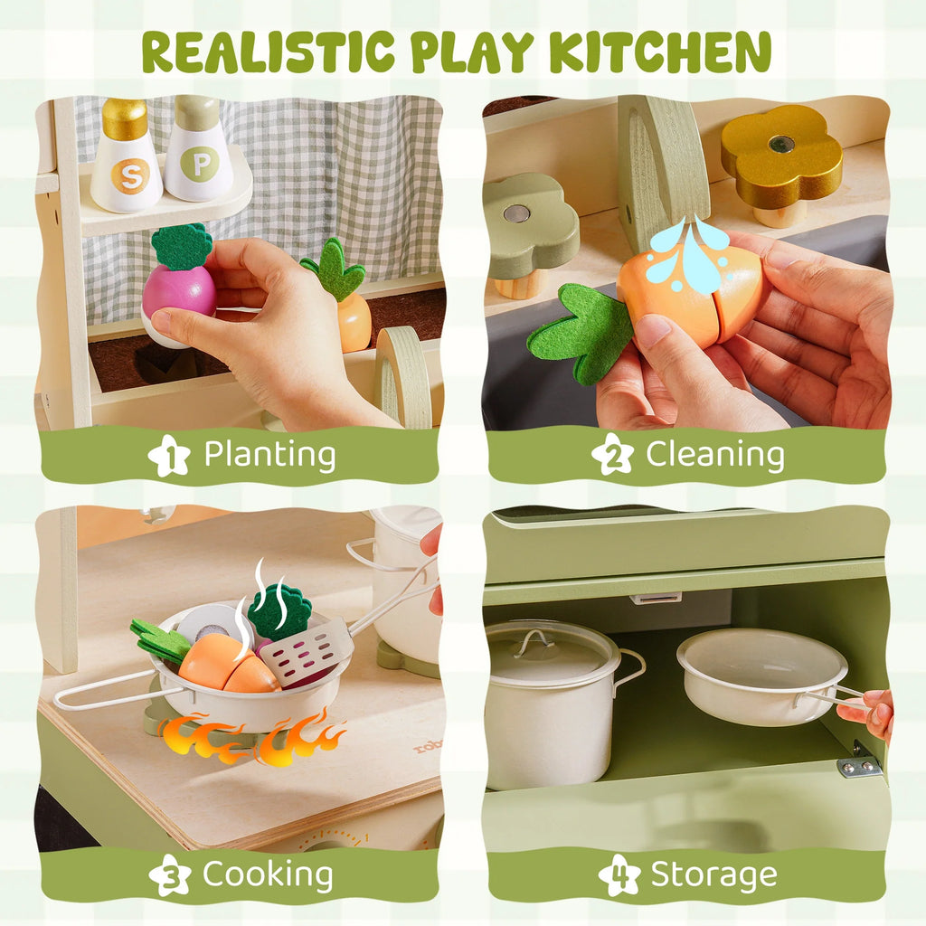 Wooden Play Kitchen