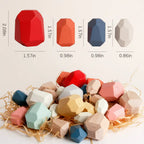Wooden Stacking Rocks