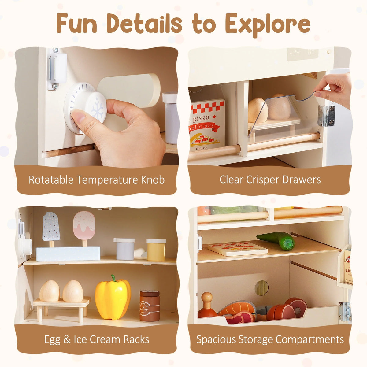 Wooden Toy Fridge