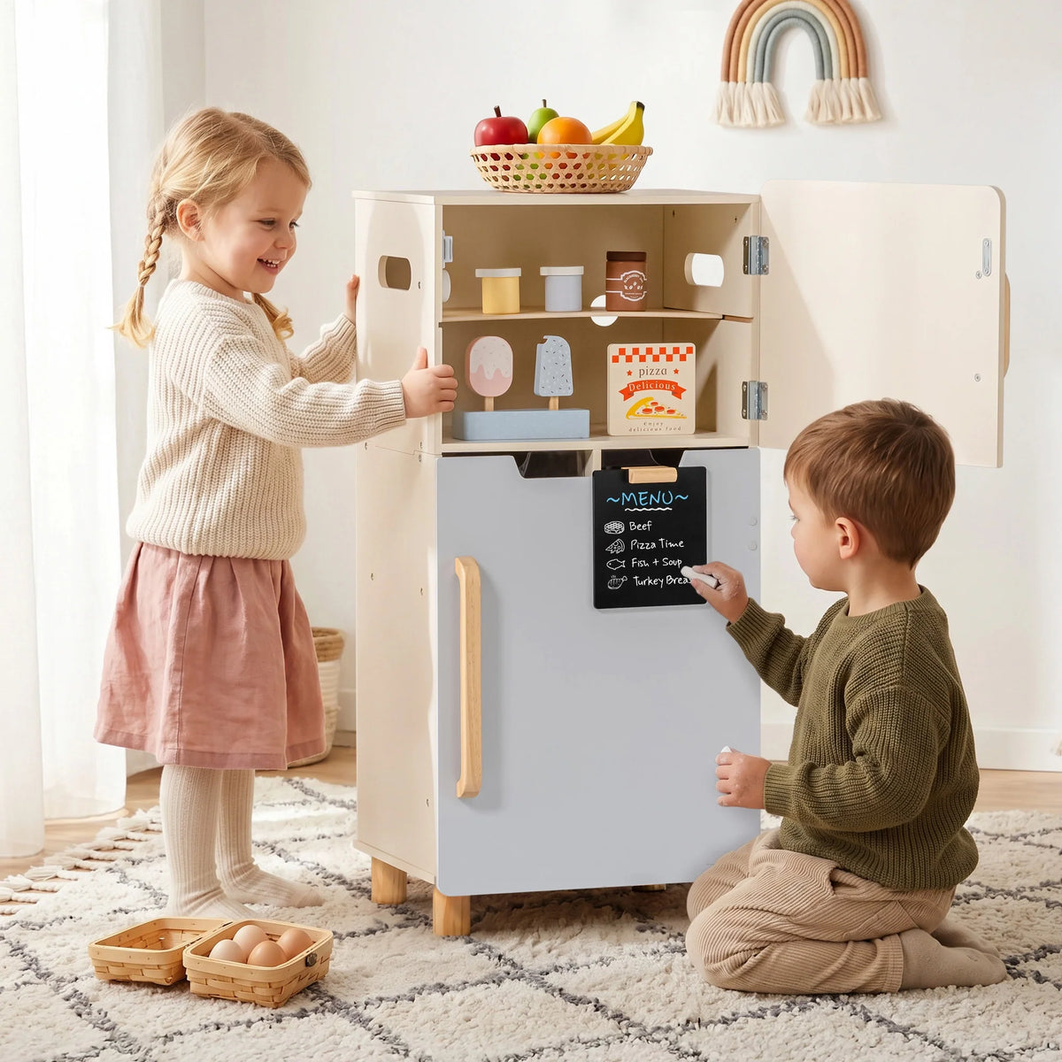 Wooden Toy Fridge