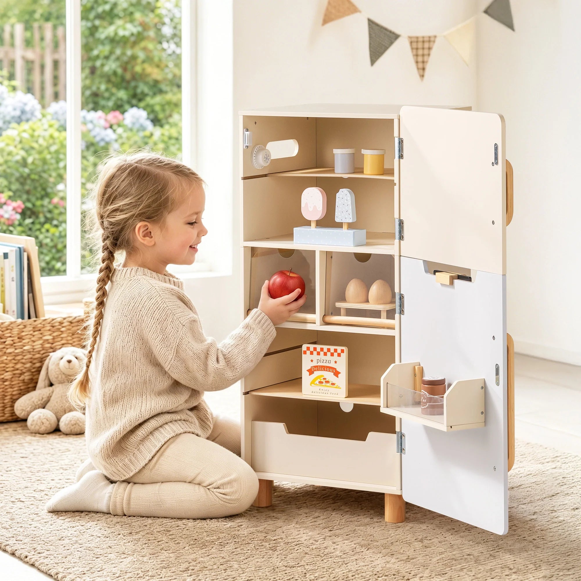 Wooden Toy Fridge