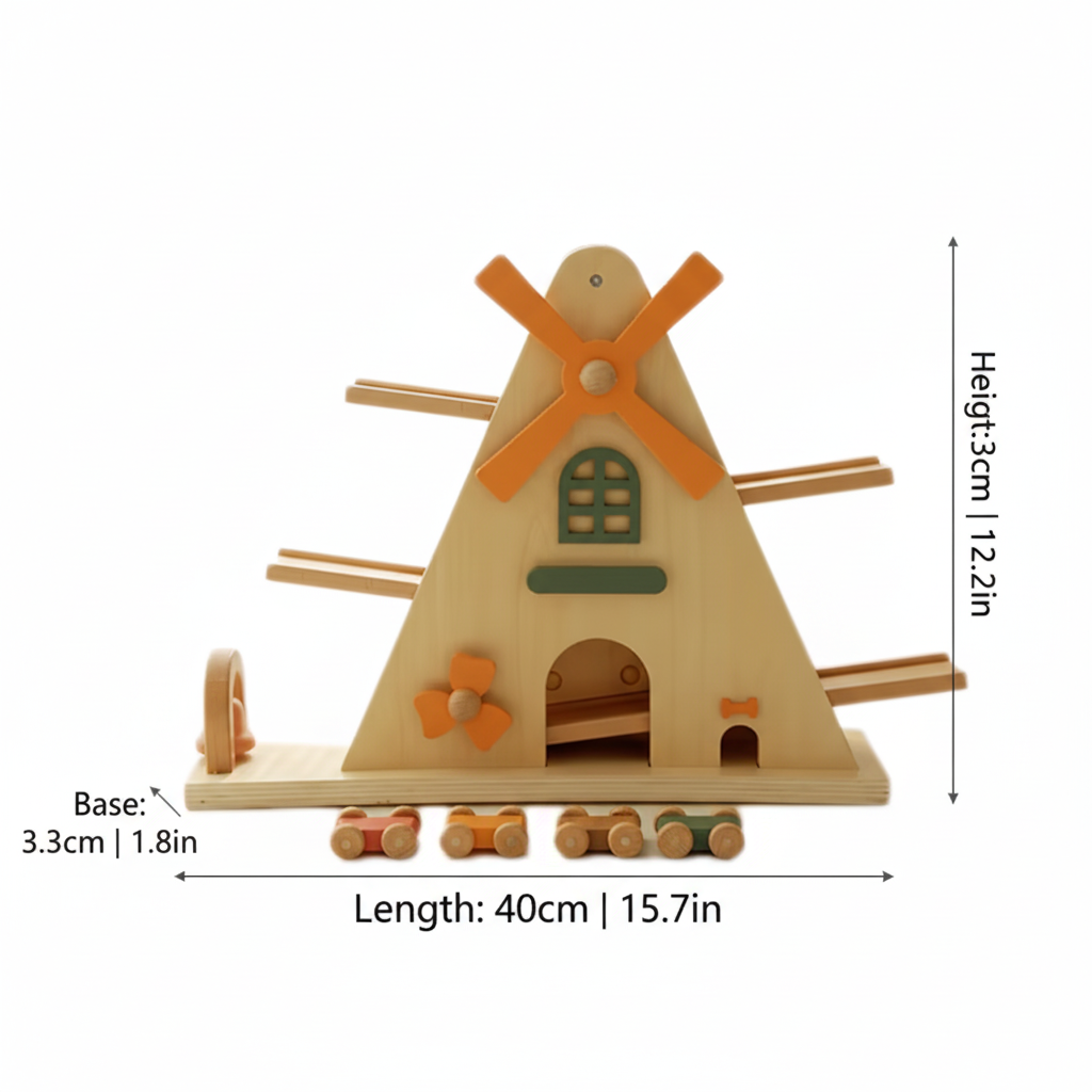 Wooden Windmill Track